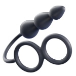 Double Cock Ring Anal Beads - Image 6
