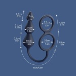 Double Cock Ring Anal Beads - Image 4