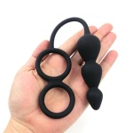 Double Cock Ring Anal Beads - Image 3