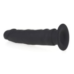 Suction Silicone Anal Dildo Black - Image 3