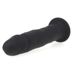 Suction Silicone Anal Dildo Black - Image 2