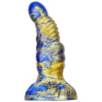 Mixed Colors 7.2 inch Realistic Dildo Blue-Gold