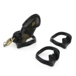 Rikers Locking Chastity Device – Black - Image 2
