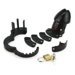 Adjustable Male Cock Cuff Chastity Device – Black - Image 3