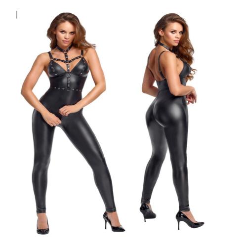 Jumpsuit with straps and long legs