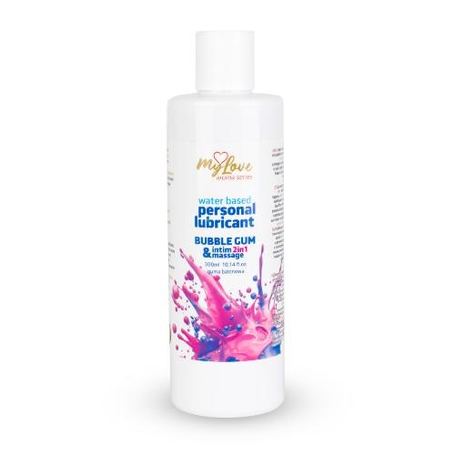 mylove-aroma-series-intim-massage-2in1-bubble-gum (3) MyLove Aroma Series Intim&Massage 2in1 Bubble Gum 300ml - Image 1