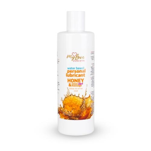 mylove-aroma-series-intim-massage-2in1-honey-300ml MyLove Aroma Series Intim&Massage 2in1 Honey 300ml - Image 1